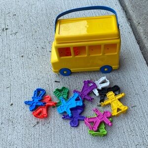 Colorful School Bus Toy Set